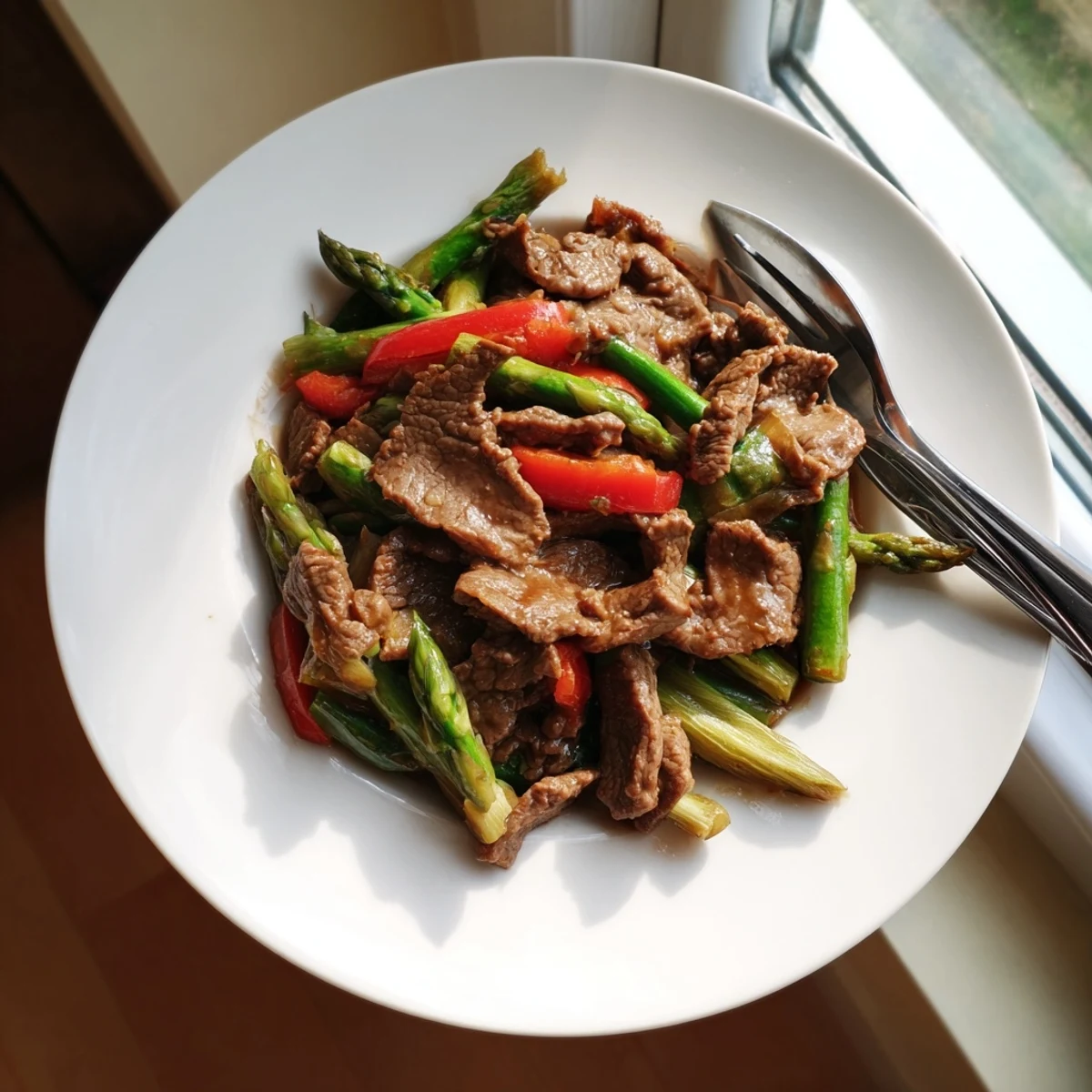 Soy Beef Bok Choy Asparagus