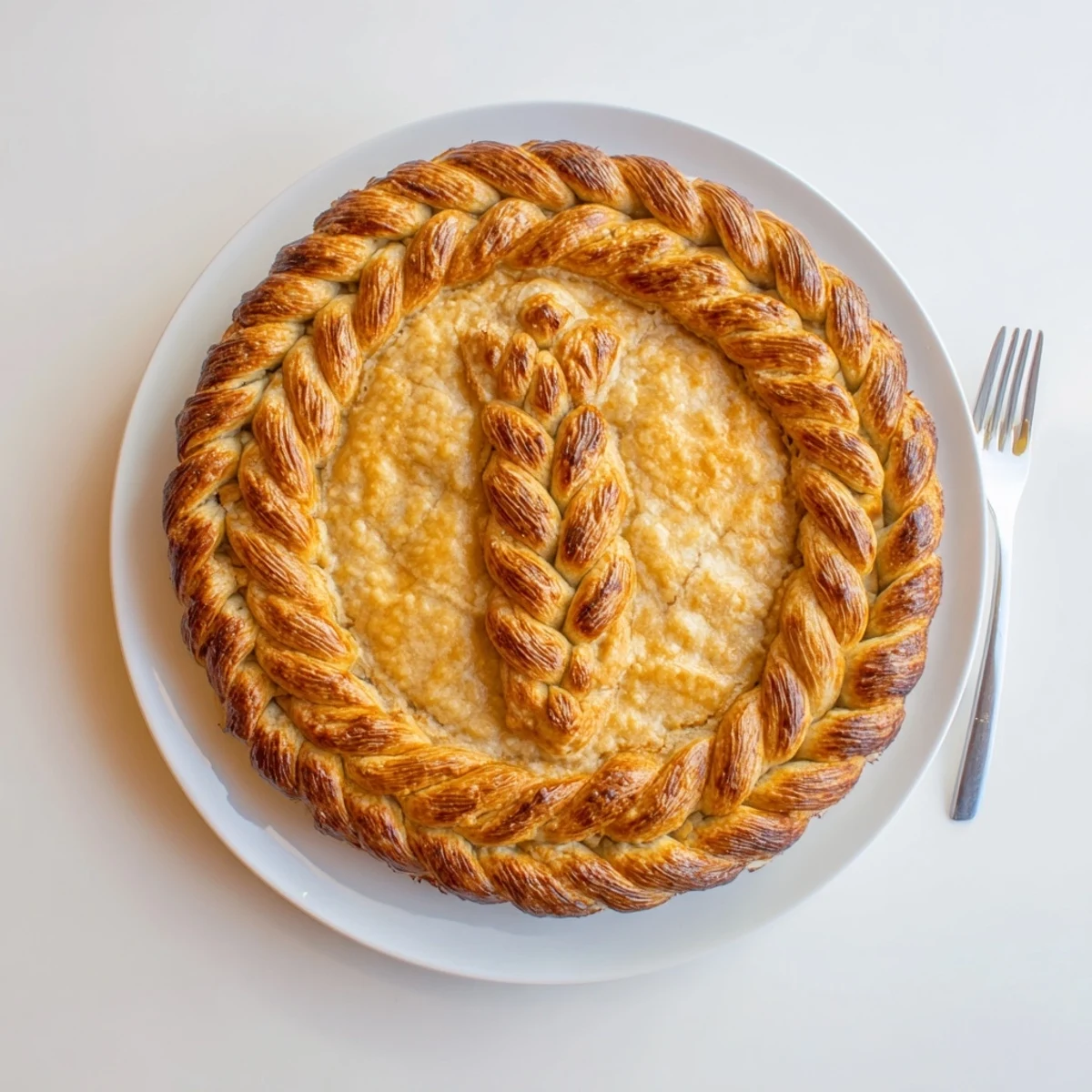 Fishtail Braid Pie Crust