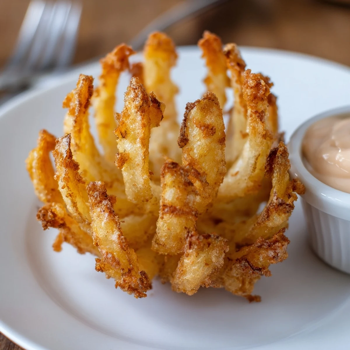 A platter of Crispy Mini Bloomin Onions, perfect for sharing at parties