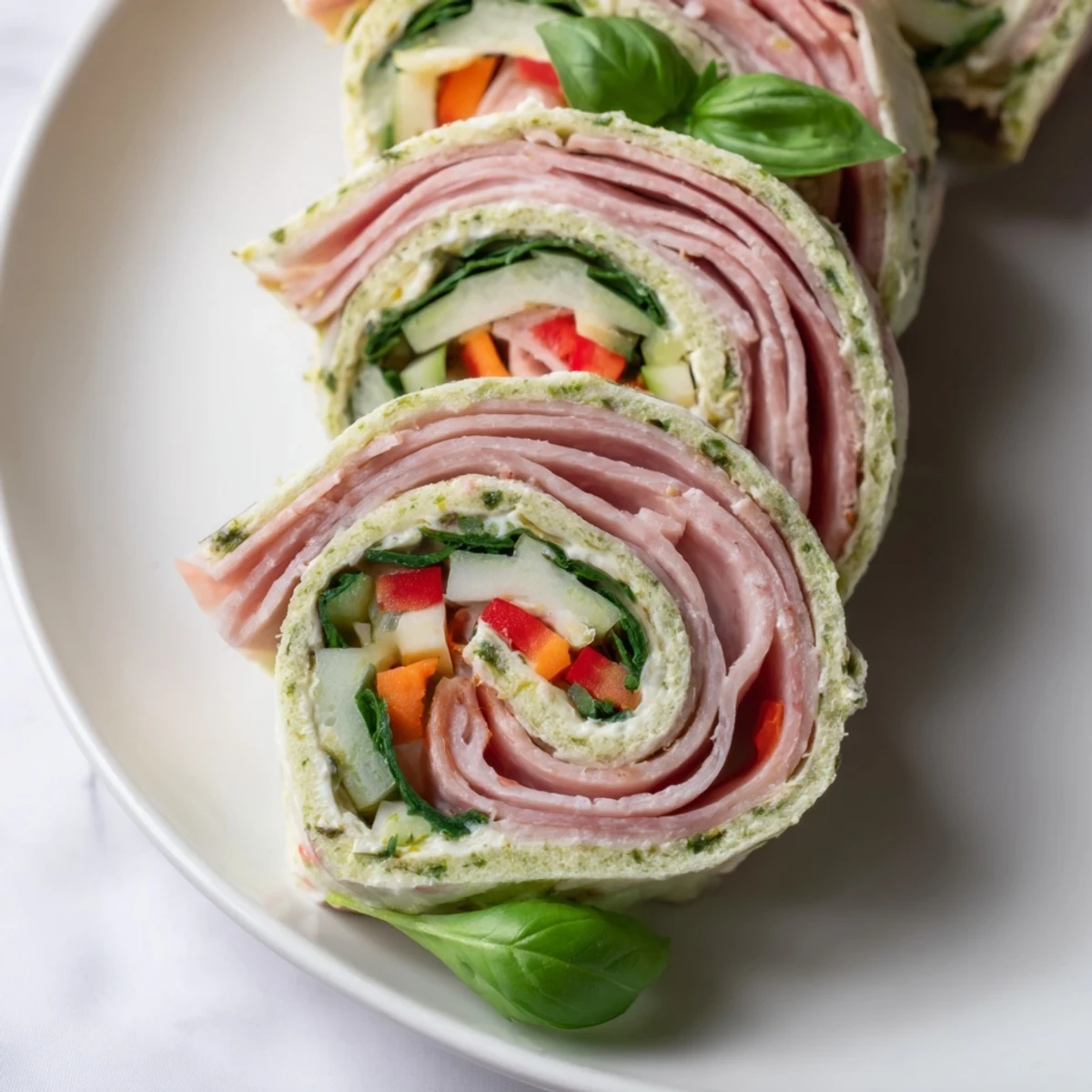 Party-ready Italian Pinwheel Sandwiches arranged with toothpicks, served with sparkling Prosecco.